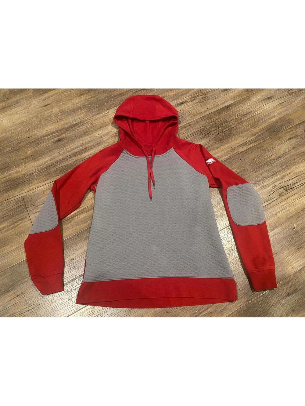 Columbia Arkansas Razorbacks Quilted Hoodie sz Sm EUC
